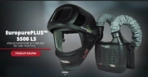 Lincoln Europure Schweissschutz-Helm "Flip up" PLUS 5500 LS Atemschutz-Gebläse